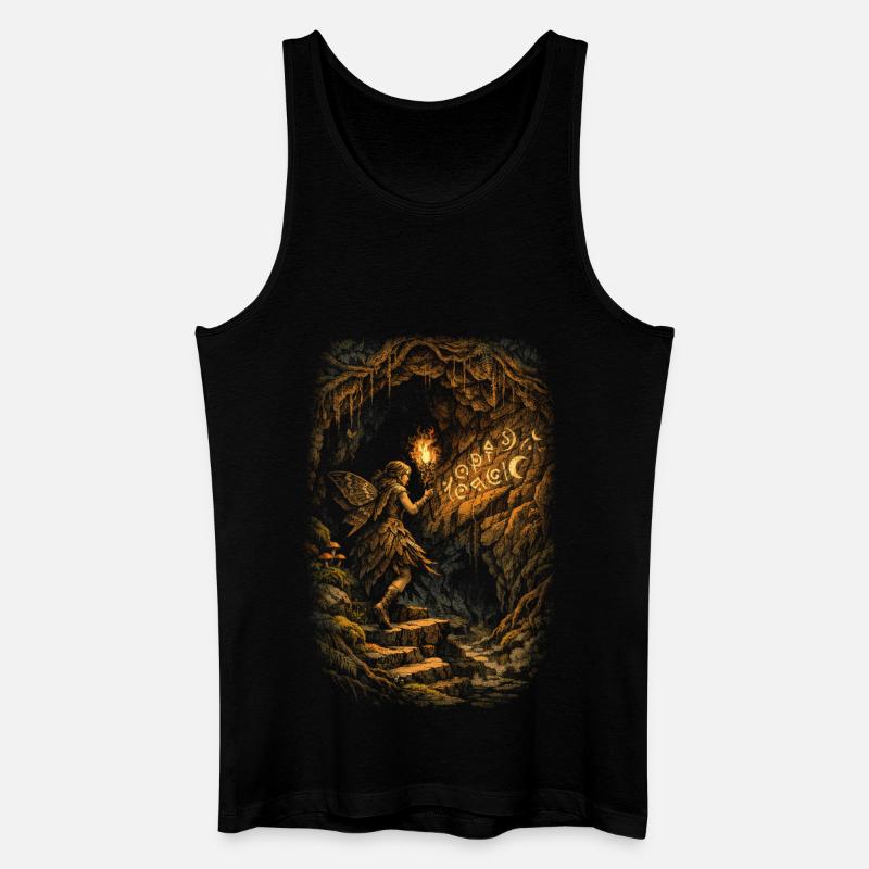 Fairycore Fairy Gothic - Men’s Organic Tank Top - black