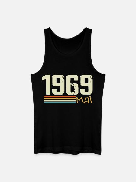 Mai 1969 - Débardeur bio Homme - noir
