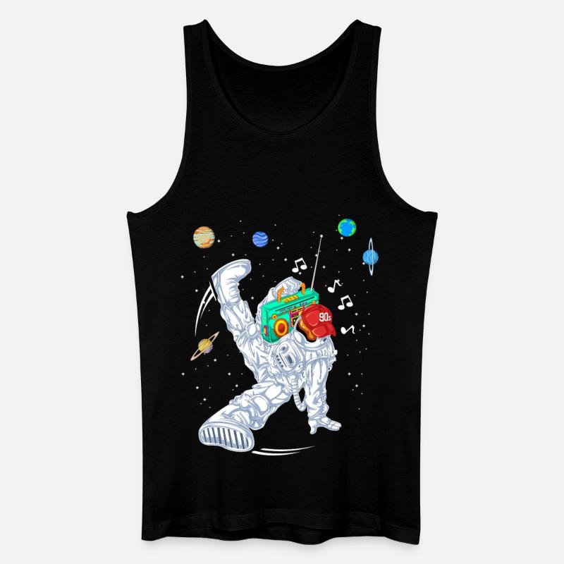 Astronaut-Rapper-Tanzshirt - Männer Bio Tank Top - Schwarz