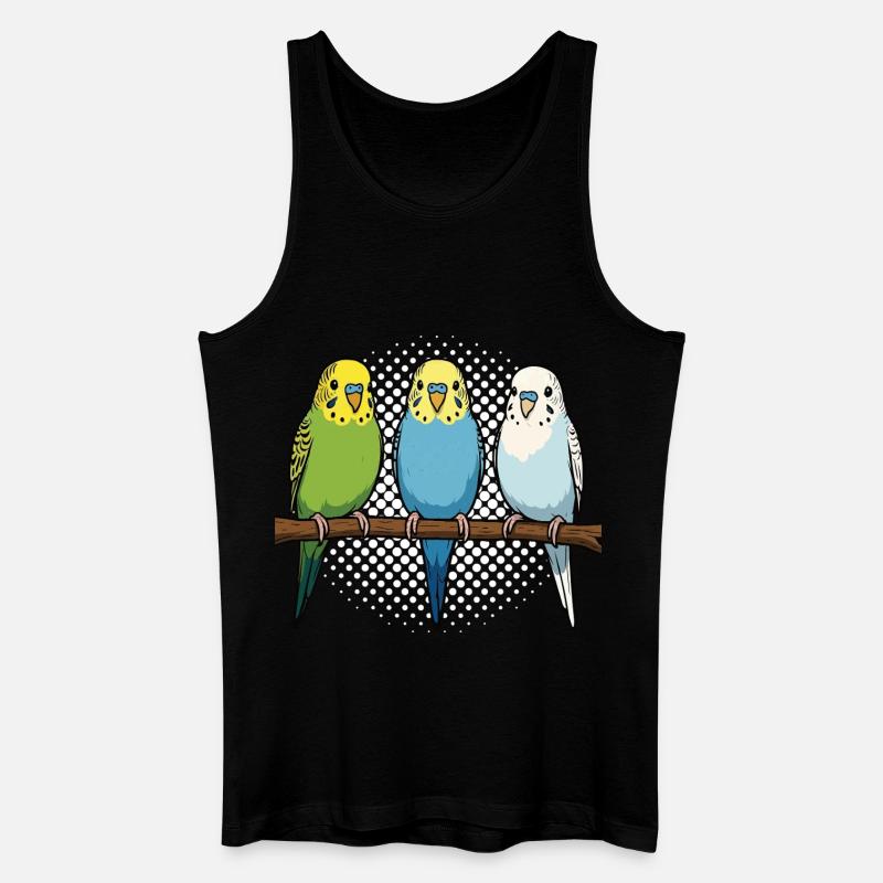 Budgerigars Budgie Owners Budgies - Men’s Organic Tank Top - black