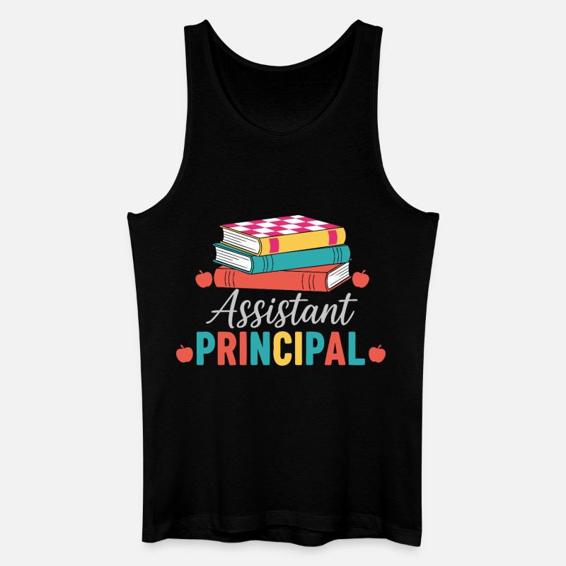 Konrektor Assistant Principal Bücher - Männer Bio Tank Top - Schwarz