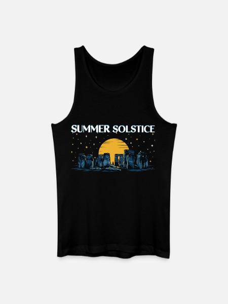 Litha Pagan Summer Solstice Midsummer Midsommar - Men’s Organic Tank Top - black