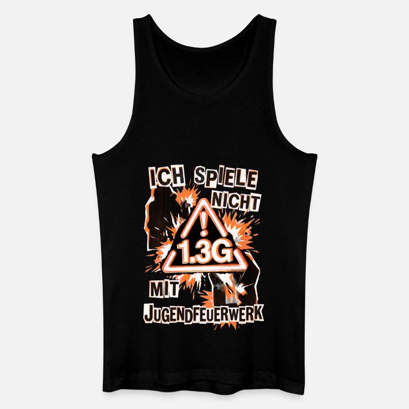 Pyro Feuerwerk Pyrotechniker - Männer Bio Tank Top - Schwarz