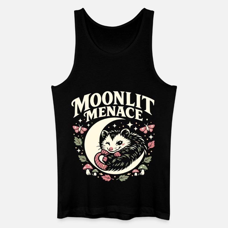 Moonlit Menace - Männer Bio Tank Top - Schwarz
