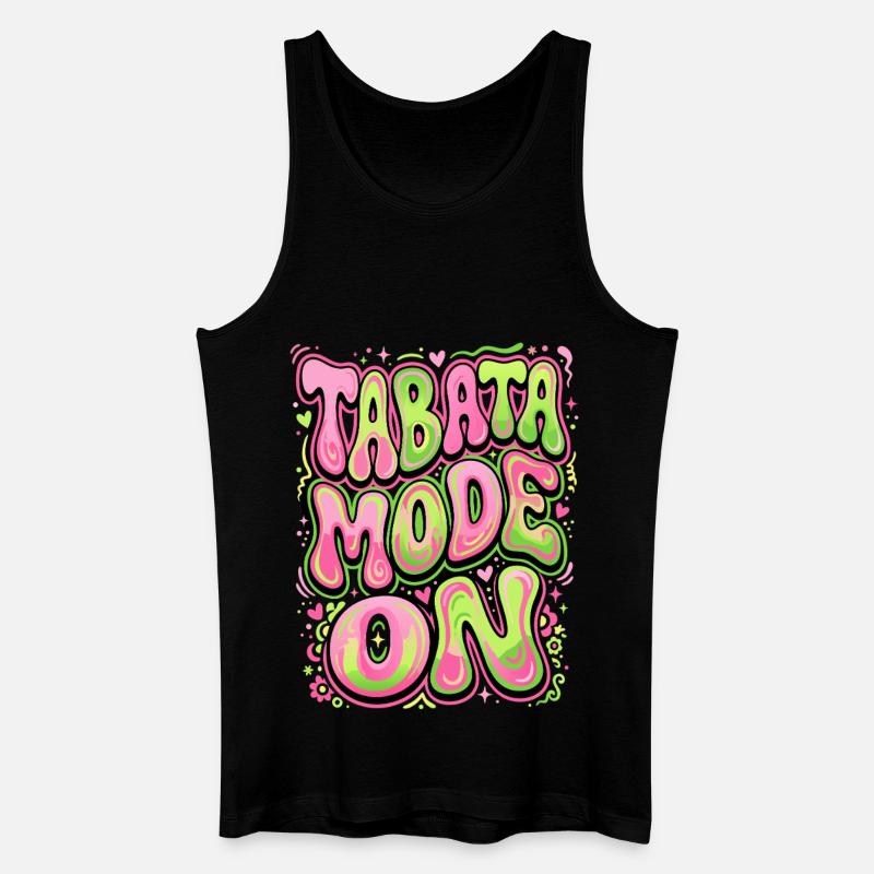 Tabata Mode On - Männer Bio Tank Top - Schwarz