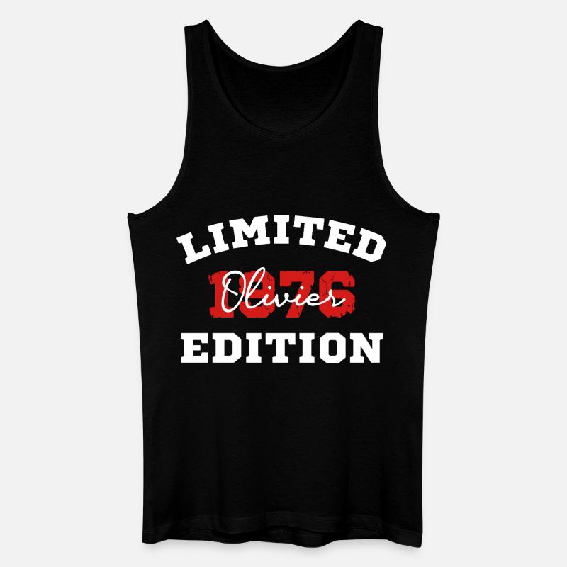 Edition Olivier Limited - Männer Bio Tank Top - Schwarz