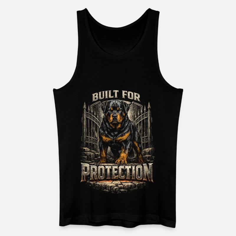 Rottweiler Hund - Männer Bio Tank Top - Schwarz