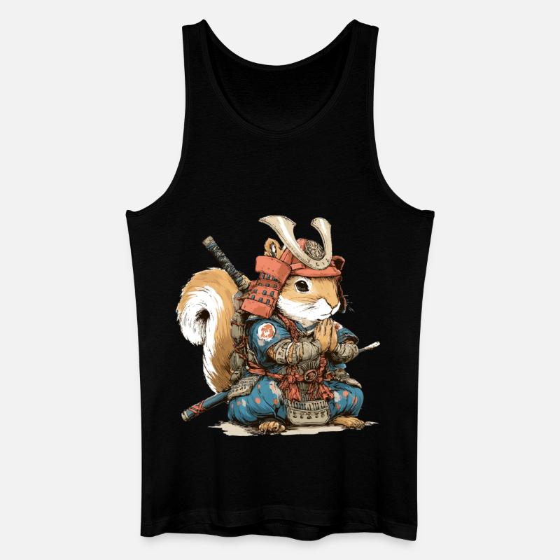 Squirrel Samurai Armor - Men’s Organic Tank Top - black