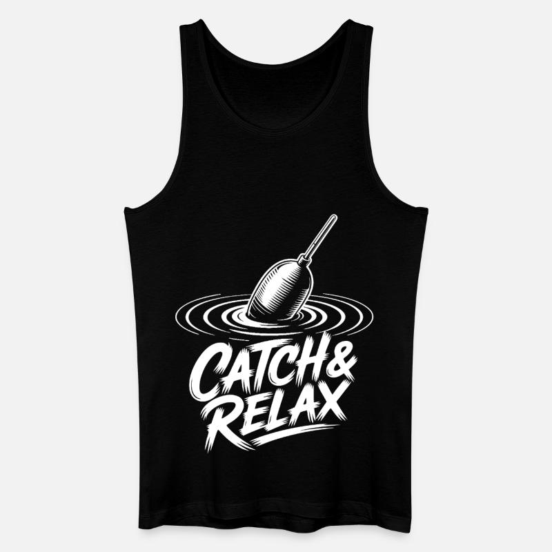 Catch & Relax - Männer Bio Tank Top - Schwarz