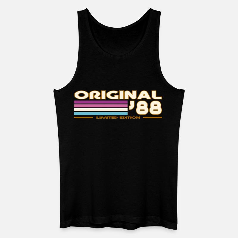 1988 - Männer Bio Tank Top - Schwarz