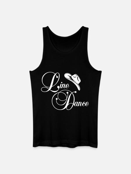 Line Dance Cowboy - Men’s Organic Tank Top - black