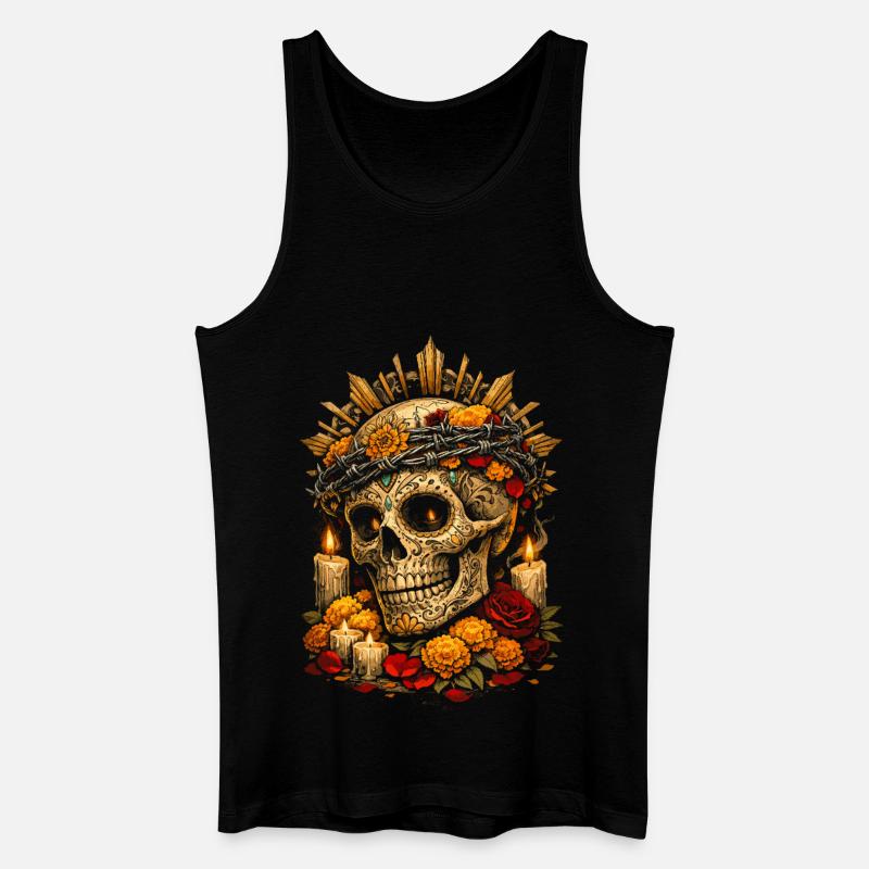 Dia De Los Muertos - Männer Bio Tank Top - Schwarz