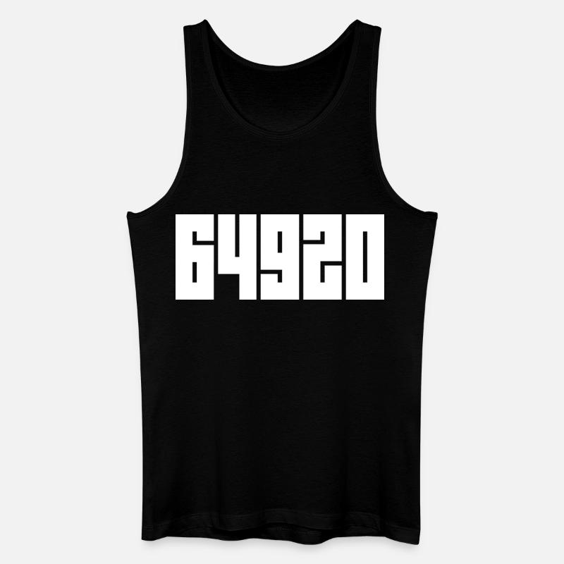 64920 Piła. Postleitzahl Piła - Männer Bio Tank Top - Schwarz