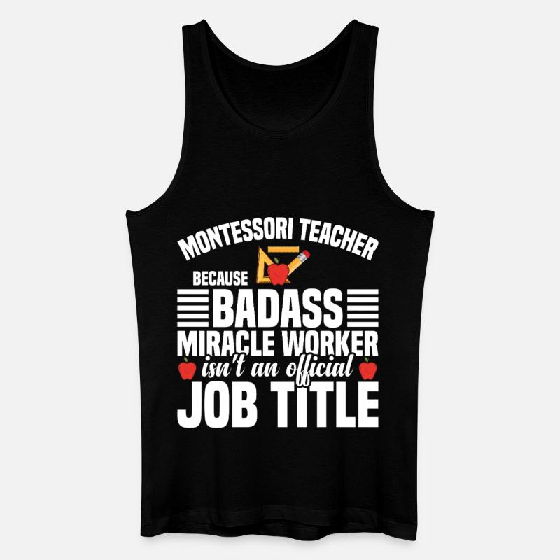 Methode der Lehrer-Wertschätzung - Männer Bio Tank Top - Schwarz