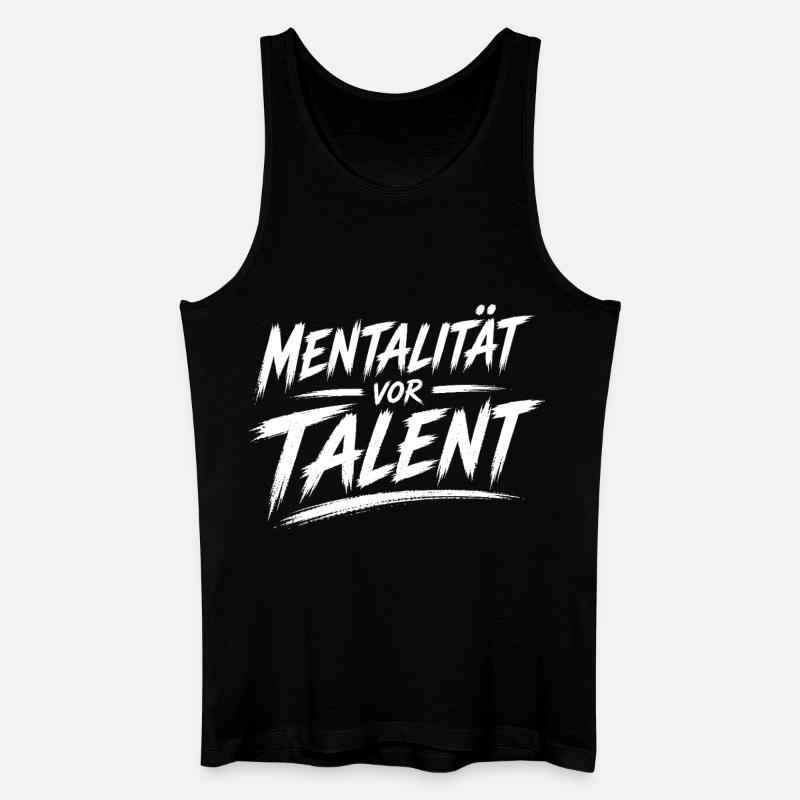 Mentality before talent - Men’s Organic Tank Top - black