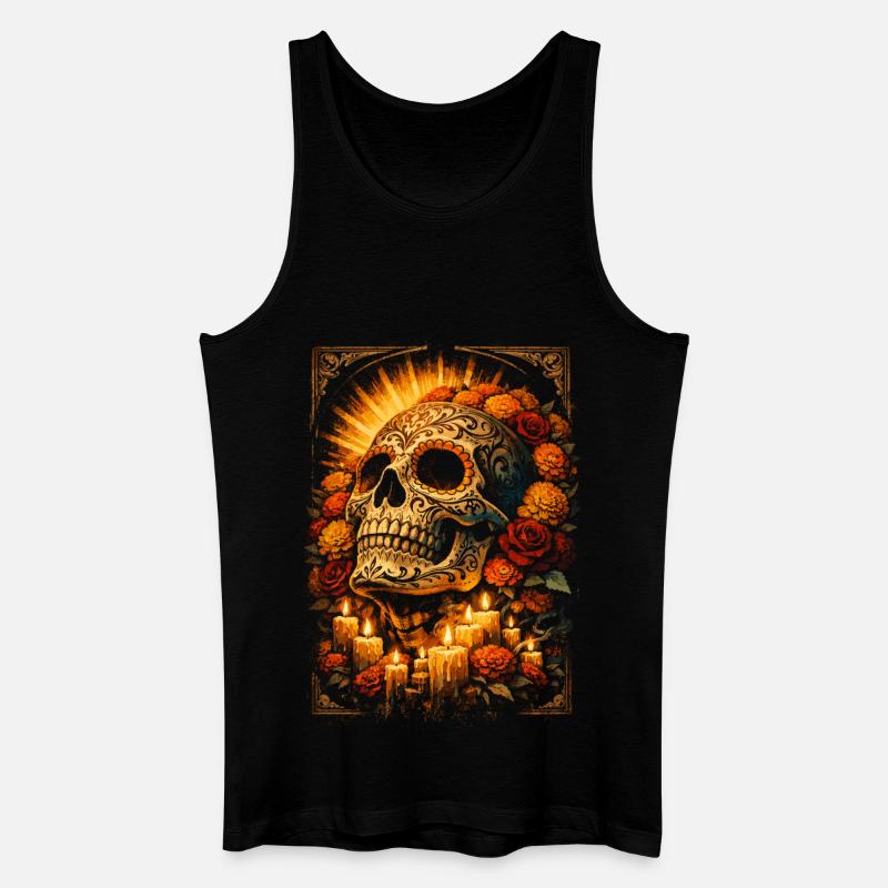 Dia De Los Muertos - Männer Bio Tank Top - Schwarz