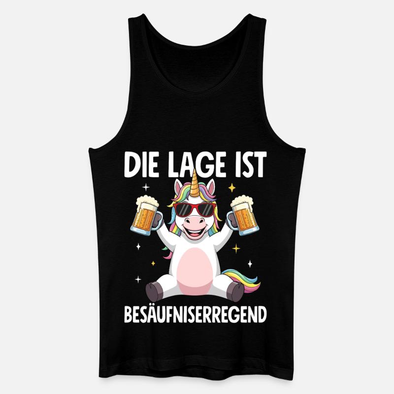 Die Lage Ist Besäufniserregend - Männer Bio Tank Top - Schwarz
