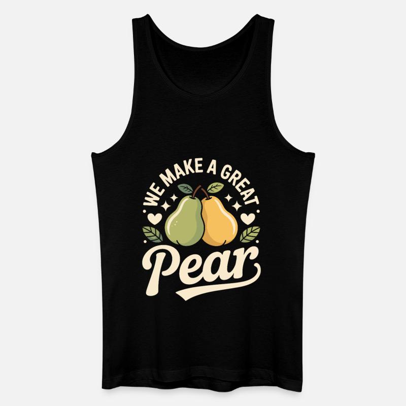 We Make A Great Pear - Männer Bio Tank Top - Schwarz