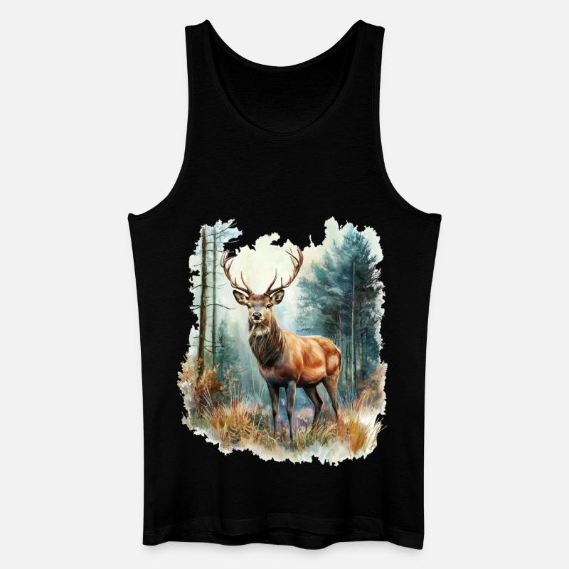 Deer Roe Deer - Men’s Organic Tank Top - black