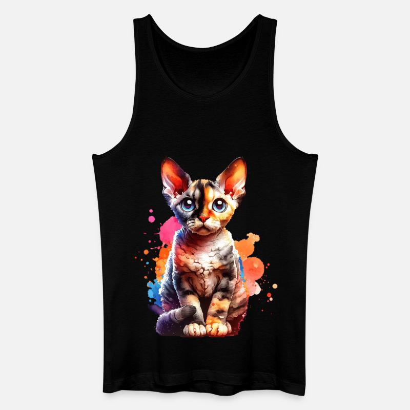 Cadeau Devon Rex - Débardeur bio Homme - noir