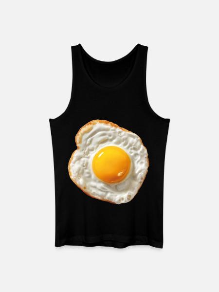 fried egg - Men’s Organic Tank Top - black