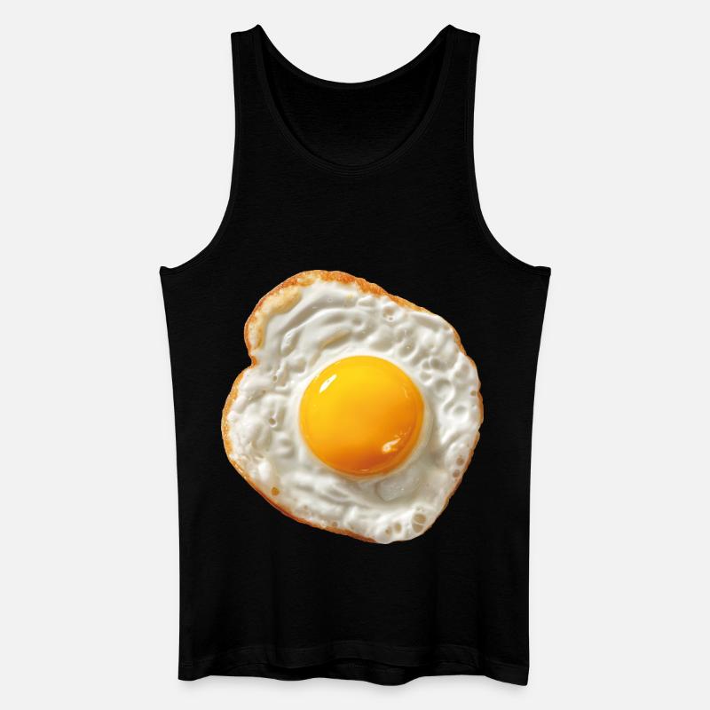 fried egg - Men’s Organic Tank Top - black