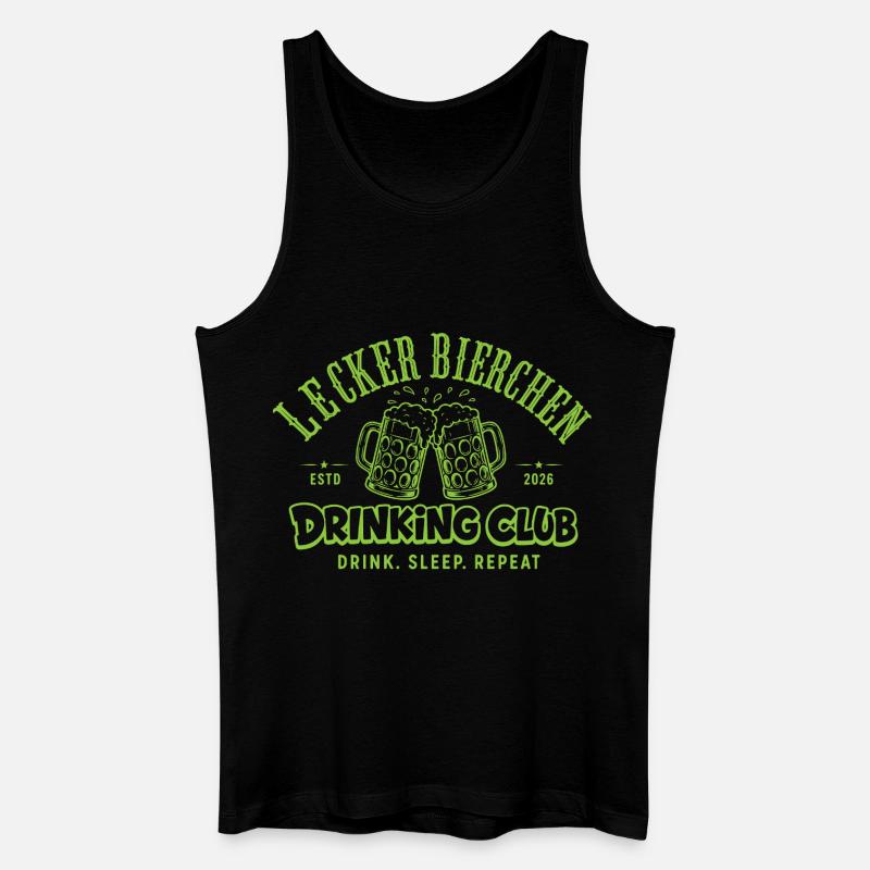 Lecker Bierchen Drinking Club | Malle Daydrinking  - Männer Bio Tank Top - Schwarz