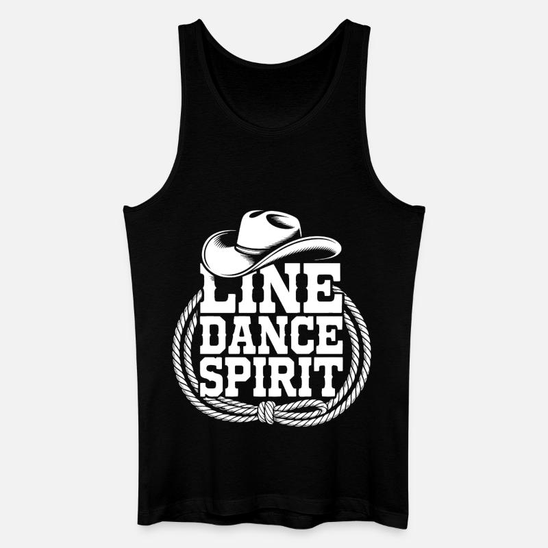 Line Dance Style - Männer Bio Tank Top - Schwarz