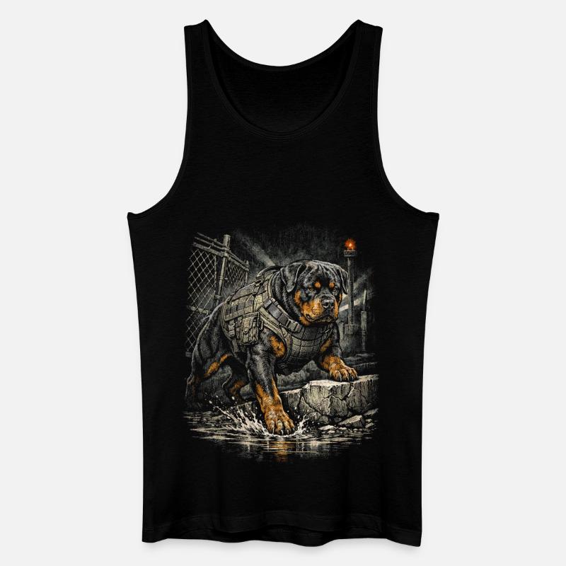 Rottweiler Hund - Männer Bio Tank Top - Schwarz