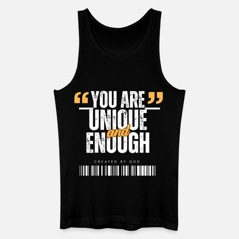 You_are_Unique - Männer Bio Tank Top - Schwarz