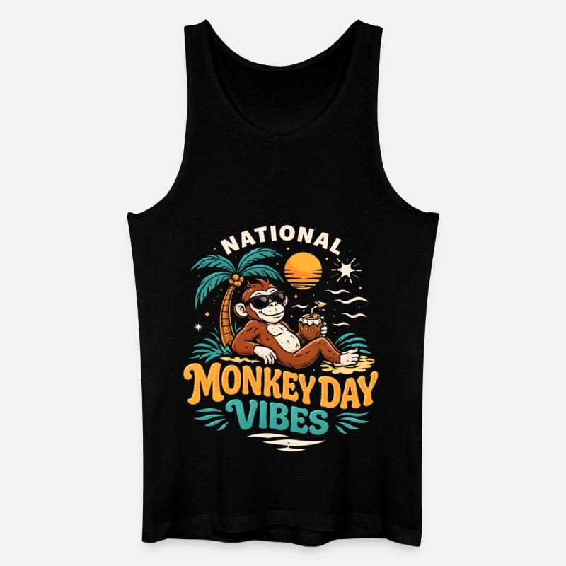 Monkey Day Monkey Day - Men’s Organic Tank Top - black