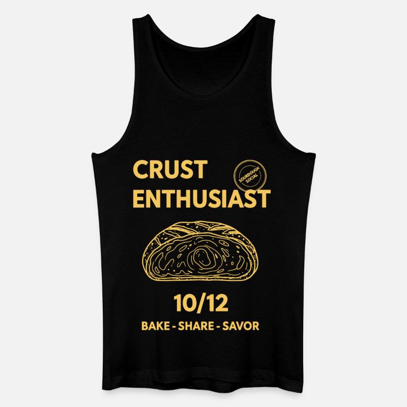 Sourdough Bread Baking Baker Crust Enthusiast - Men’s Organic Tank Top - black