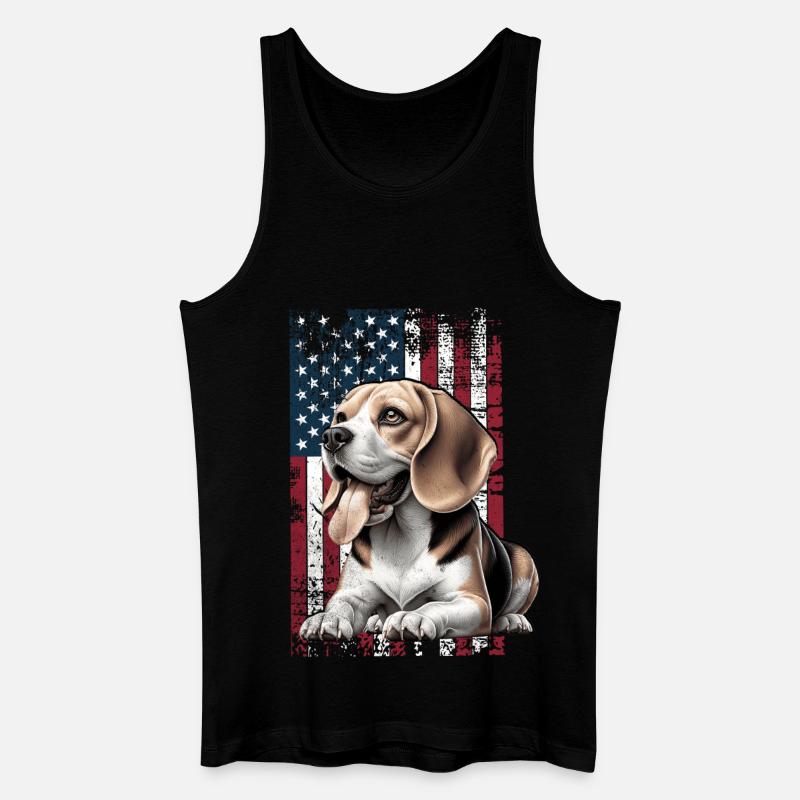 Beagle US Beagle - Débardeur bio Homme - noir
