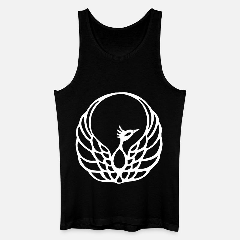 Weißer Phönix - Männer Bio Tank Top - Schwarz