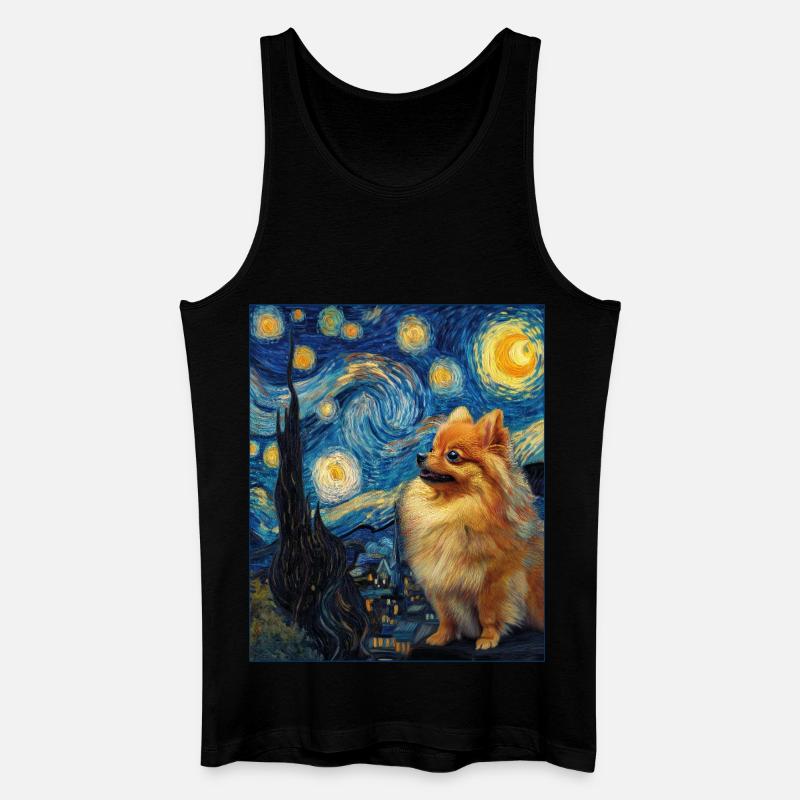 Zwergspitz Spitz Pomeranian - Men’s Organic Tank Top - black