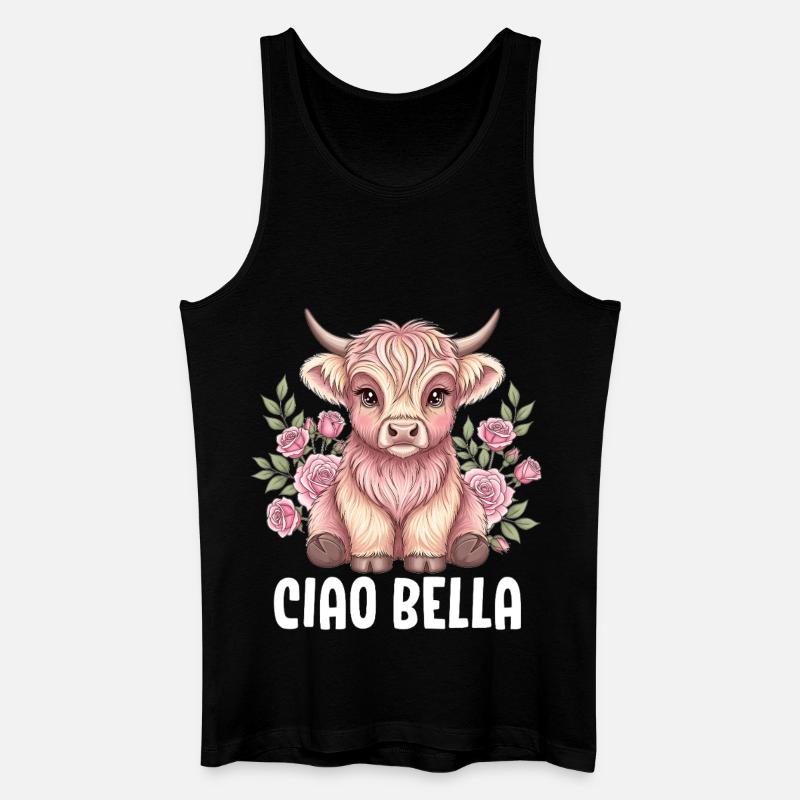 Ciao Bella - Männer Bio Tank Top - Schwarz
