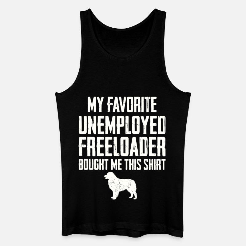 Funny Australian Shepherd Freeloader - Men’s Organic Tank Top - black