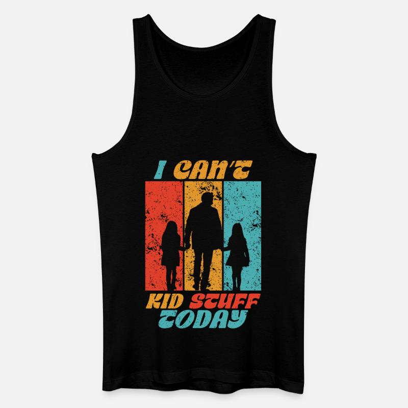Single Papa Alleinerziehender Vater - Männer Bio Tank Top - Schwarz