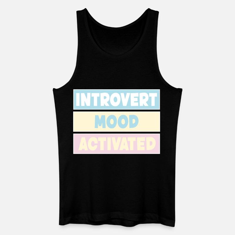 introverti - Débardeur bio Homme - noir