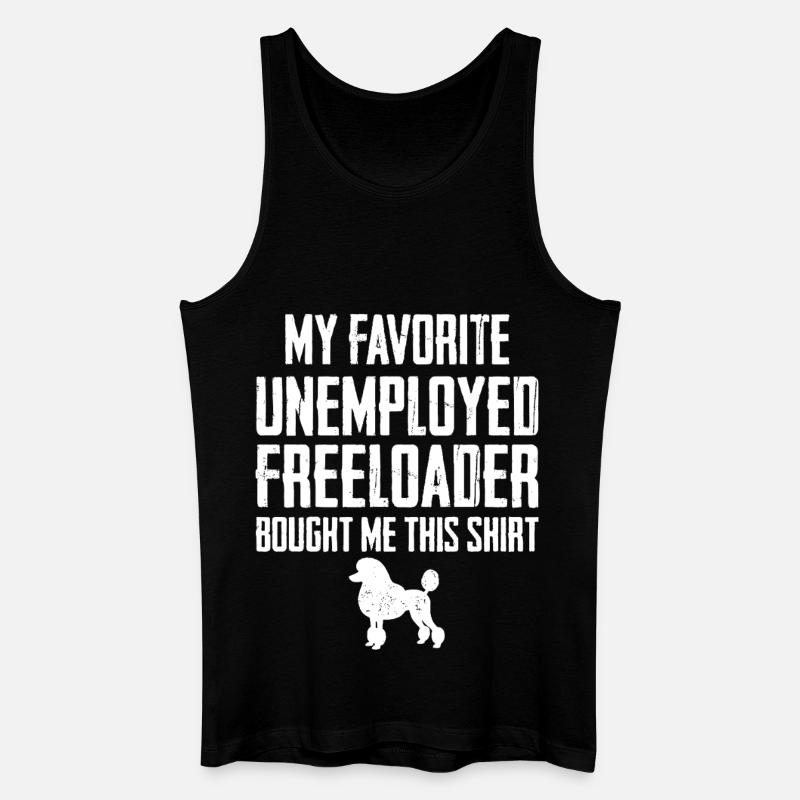 Lustiger Pudel-Schmarotzer - Männer Bio Tank Top - Schwarz