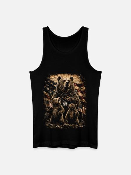 Veterans Day for Democrats - Men’s Organic Tank Top - black