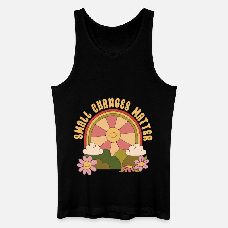 Ökologe Ökologie Small Changes Matter - Männer Bio Tank Top - Schwarz