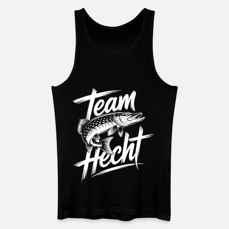 Springender Hecht - Männer Bio Tank Top - Schwarz