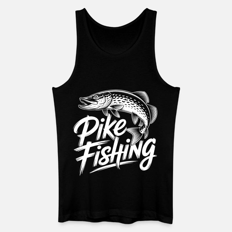 Springender Hecht - Männer Bio Tank Top - Schwarz