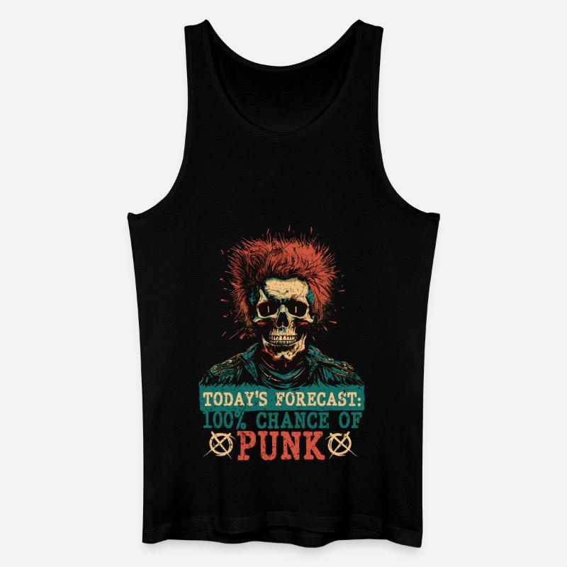 Punk For A Day - Männer Bio Tank Top - Schwarz