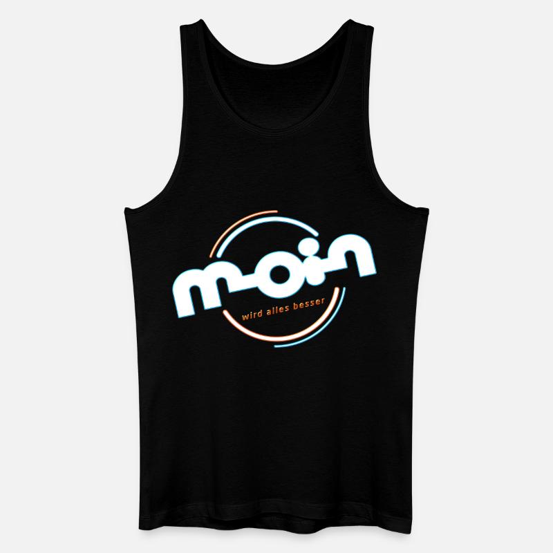 Moin - Männer Bio Tank Top - Schwarz