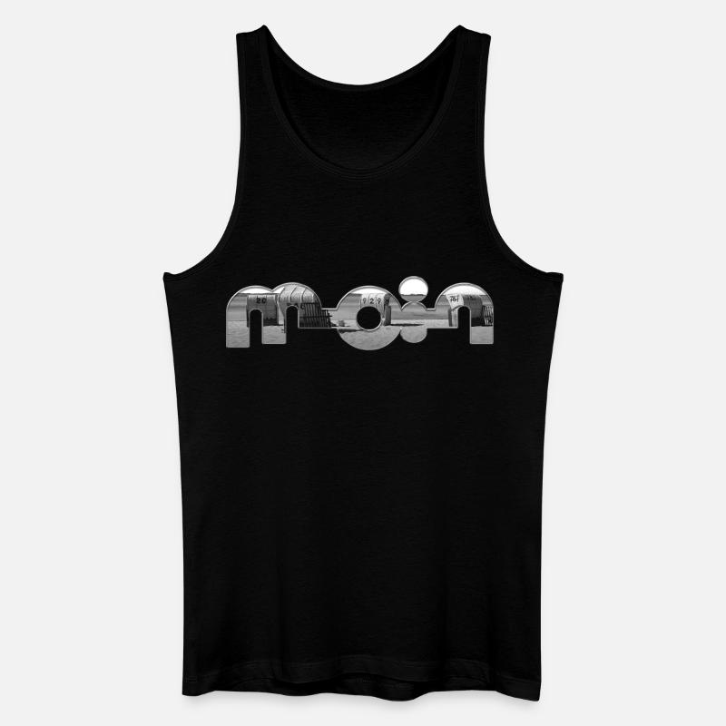 Moin - Männer Bio Tank Top - Schwarz