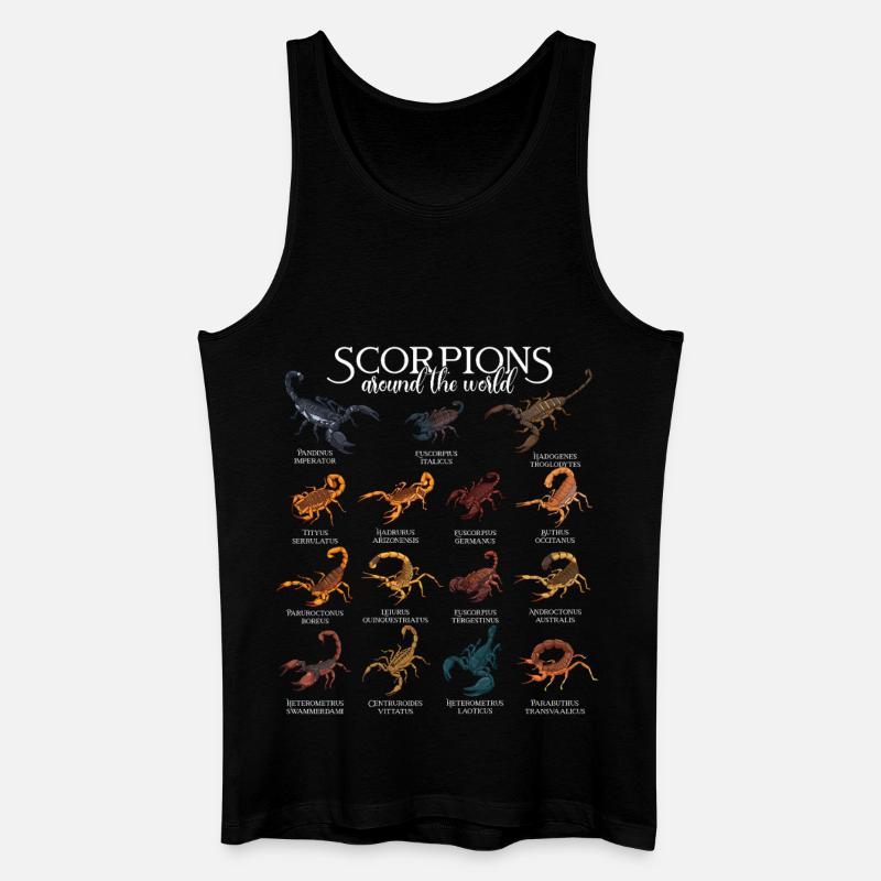 Skorpione der Welt - Männer Bio Tank Top - Schwarz