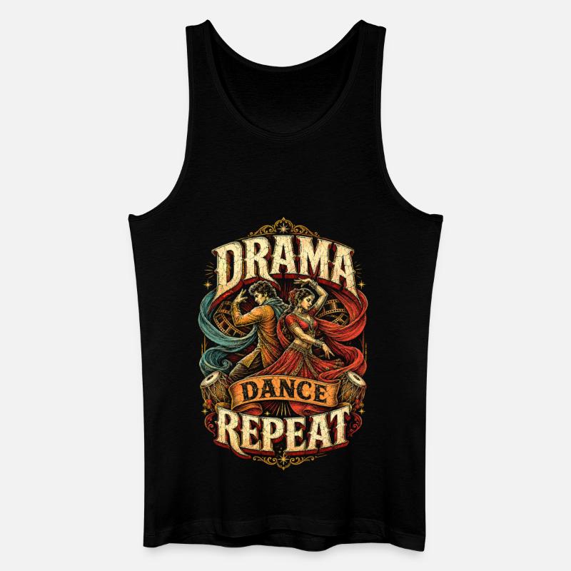 Bollywood - Männer Bio Tank Top - Schwarz