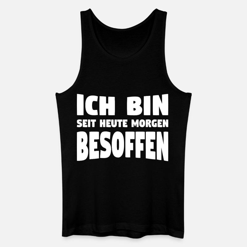 Lustige Sauf Sprüche - Männer Bio Tank Top - Schwarz